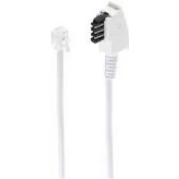 Telephone cable ShiverPeaks BS70046-W 6 m White TAE RJ-11