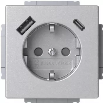 Busch-Jaeger SCHUKO Socket Outlet SB-A+C 20 EUCB2USBAC-83 (2CKA002011A6304)