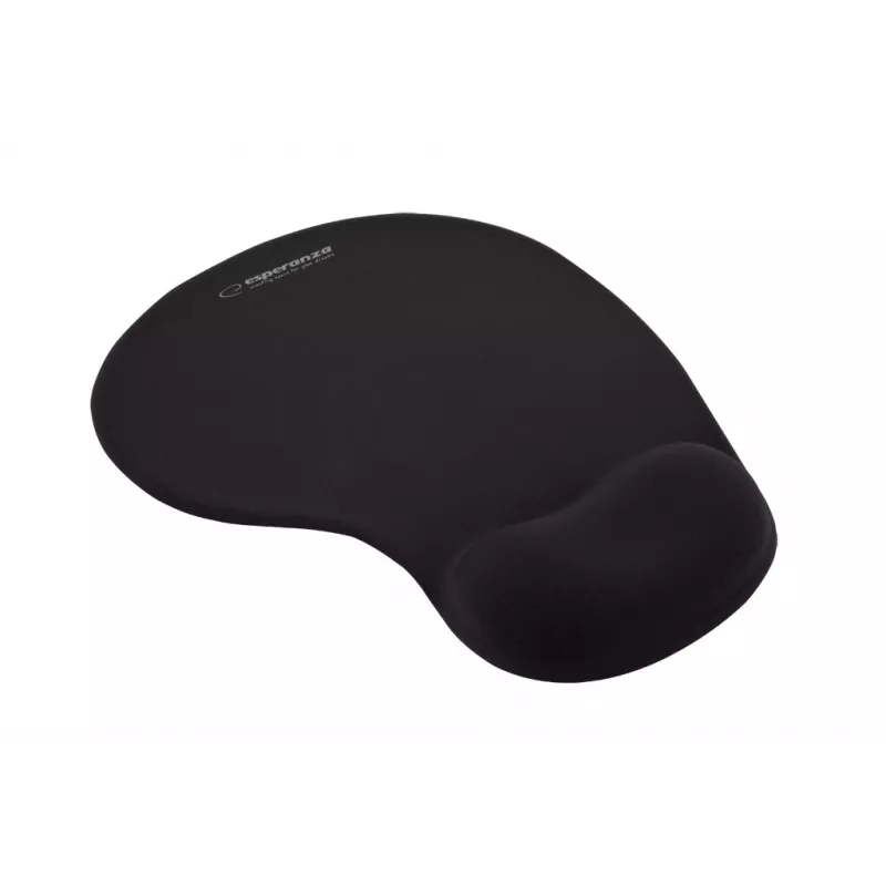 Mouse pad ESPERANZA EA137K with gel wrist rest, black, non-slip base, universal use