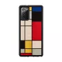 Protective wood smartphone case Man and Wood Galaxy Note 20 Mondrian Wood Black