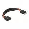 Cable DeLOCK 0.1m 2xUSB2.0 10p