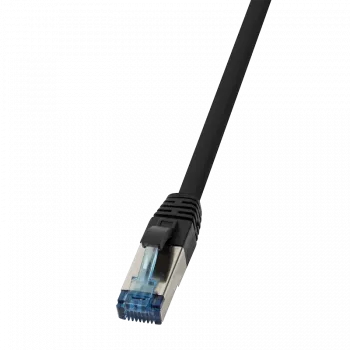 Networking cable LogiLink CQ6055S RJ-45 Cat6a 2 m Black