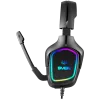 Gaming headphones with microphone AP-U750MV, black (USB, RGB)