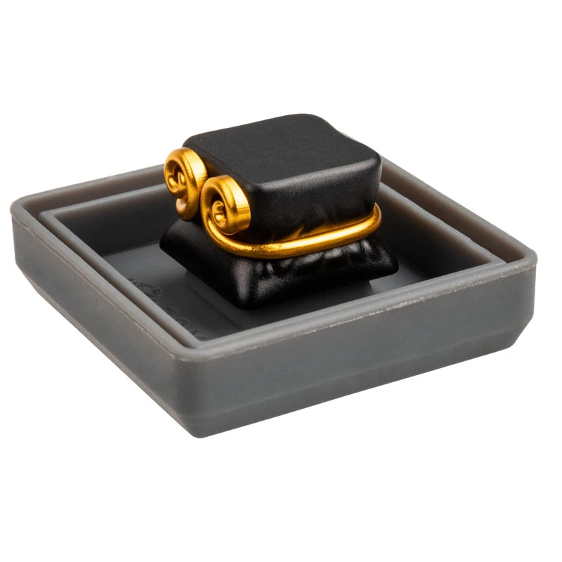 Aluminium Keycap ZOMOPLUS WUKONG — black/gold, single mechanical keycap