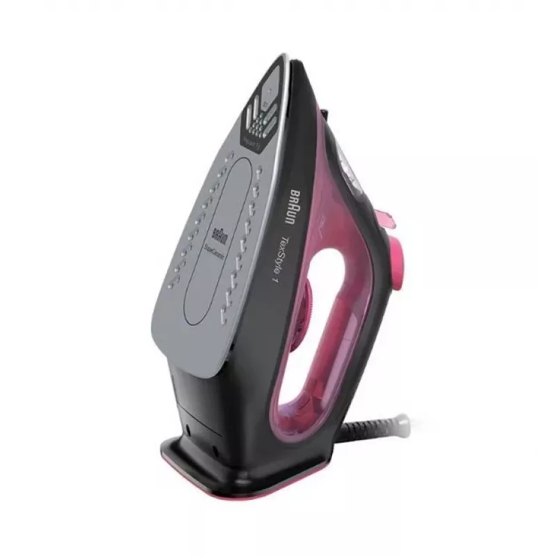Braun TexStyle 1 Dry & Steam iron Ceramic soleplate 2000 W Black, Purple