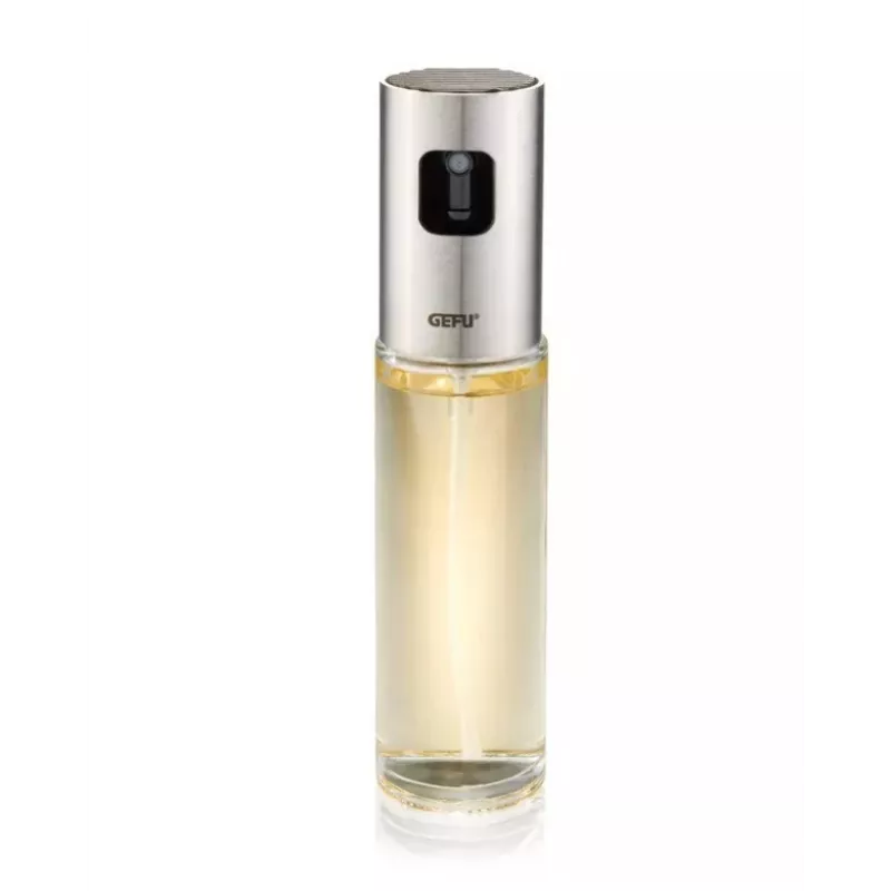 GEFU NEVA oil/vinegar dispenser 0.1 L Bottle Glass, Plastic, Stainless steel Stainless steel, Transparent