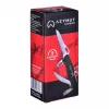 Pocket knife AZYMUT HK20018 — full-size multi-tool, 9 tools, 420J2/3CR13 stainless steel, folded 11 cm, 146 g, leather holster, key ring