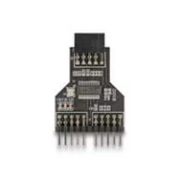 DeLOCK 60045 cable gender changer 9 pin USB 2.0 2 x 9 pin header Black