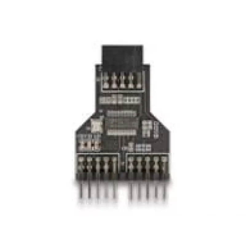 DeLOCK 60045 cable gender changer 9 pin USB 2.0 2 x 9 pin header Black