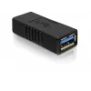 DELOCK USB 3.0-A adapter USB-A to USB-A black, USB 3.0 data transfer