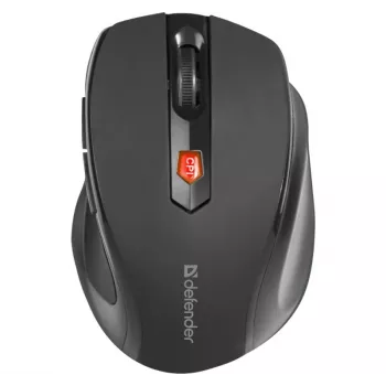 Wireless RF Optical Right-hand Mouse DEFENDER ULTRA MM-315 — 1600 DPI, 6 buttons, USB receiver, black