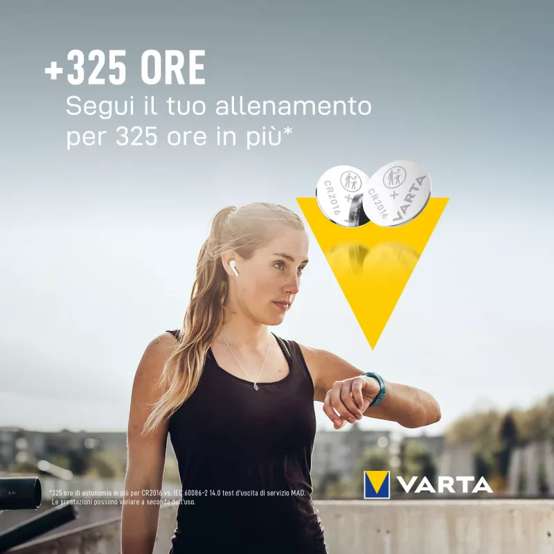 VARTA Electronics Battery CR2016 Lithium 90 mAh 3V VE 2 (06016101402)