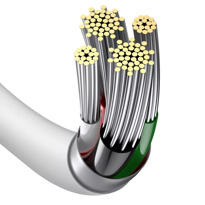 Baseus CALYS-A02 mobile phone cable White 1 m USB A Lightning