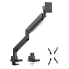 Maclean MC-968 Double Arm Monitor Mount with Gas Spring 17-57 27 kg Heavy Duty Sturdy Full Motion Holder Bracket Max VESA 200x200
