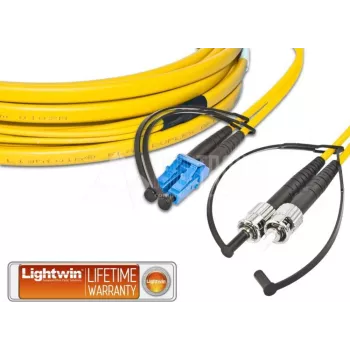 Lightwin LDP-09 LC-ST 1.0 FD Fibre Optic Cable 1 m OS2 Yellow (LDP-09 LC-ST 1.0 FD)