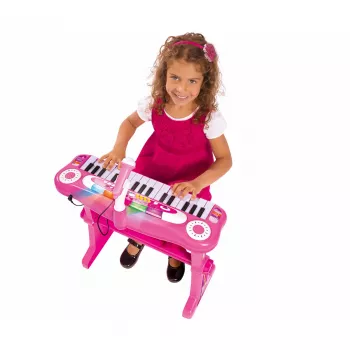 Children's Stand Keyboard Simba-Dickie My Music World Girls (pink) — electronic play keyboard for kids