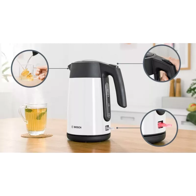 Bosch TWK7L461 electric kettle 1.7 L 2400 W White