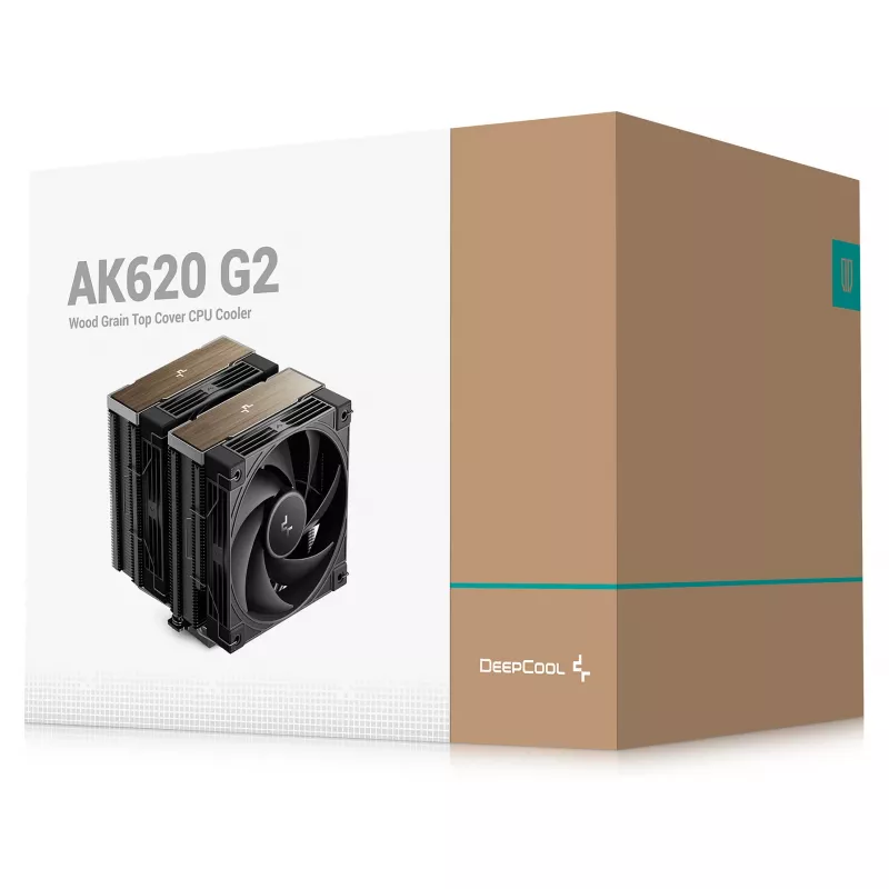 Air cooler DeepCool AK620 G2, 120 mm fan, compatible with LGA1700/1200/115x and AM4/AM5, black, 144×127×159 mm