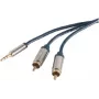 Audio Cable 3.5mm to 2 x RCA ShiverPeaks SP30831-SLIM