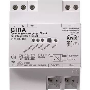 Gira KNX-Spannungsversorgung 160mA Drossel REG 212000 (212000)