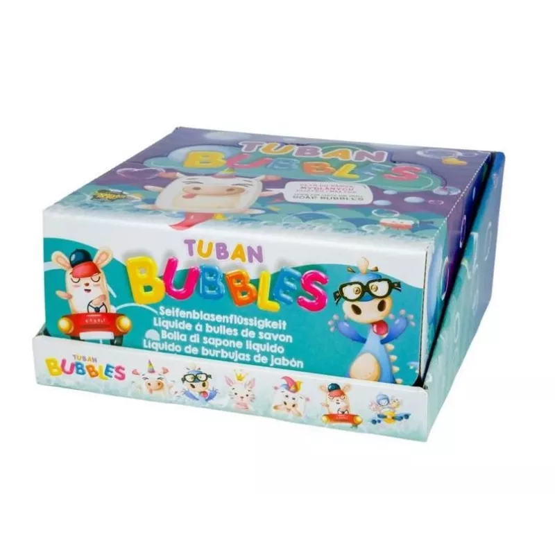 Bubble set Tuban DISPLAY SMALL SOAP BUBBLES MIX 36 PCS x 60 ml