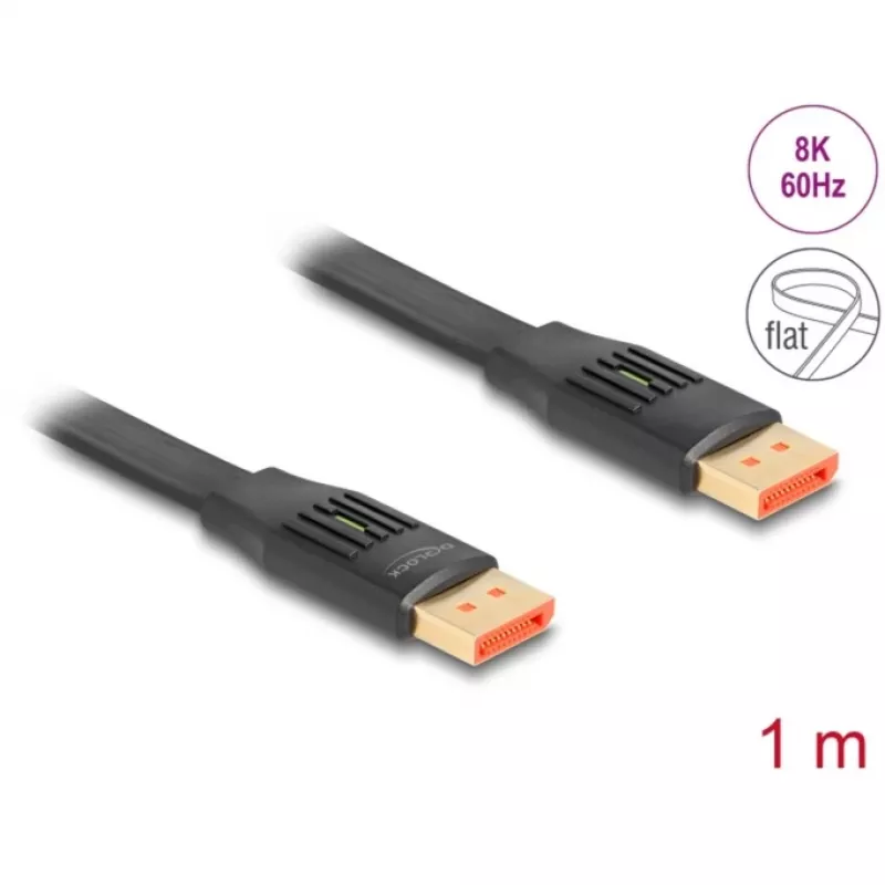 DeLOCK DisplayPort Flat Ribbon Cable 8K 60 Hz 1 m