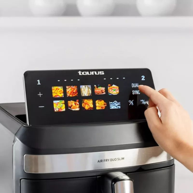 Taurus Air Duo Slim oil-free fryer with two baskets