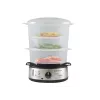 Steam Cooker Beper BC.250 3 Baskets Countertop 800 W Stainless Steel