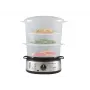 Steam Cooker Beper BC.250 3 Baskets Countertop 800 W Stainless Steel