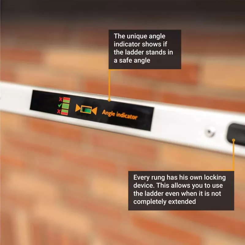 Telescopic ladder Batavia B.V. Giraffe AIR 2.93 m — compact extendable ladder
