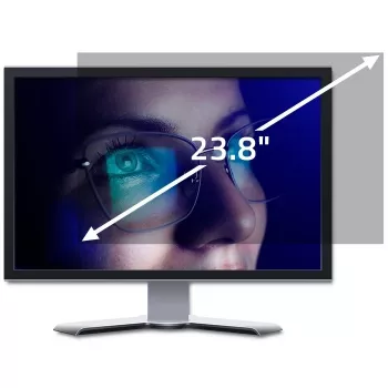 Privacy filter QOLTEC 51059 for 23.8 inch (60.5 cm) monitor, 527 x 296.9 mm, transparent