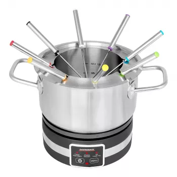 Electric Fondue Gastroback 42568 1.8L 8 Persons Black Stainless Steel