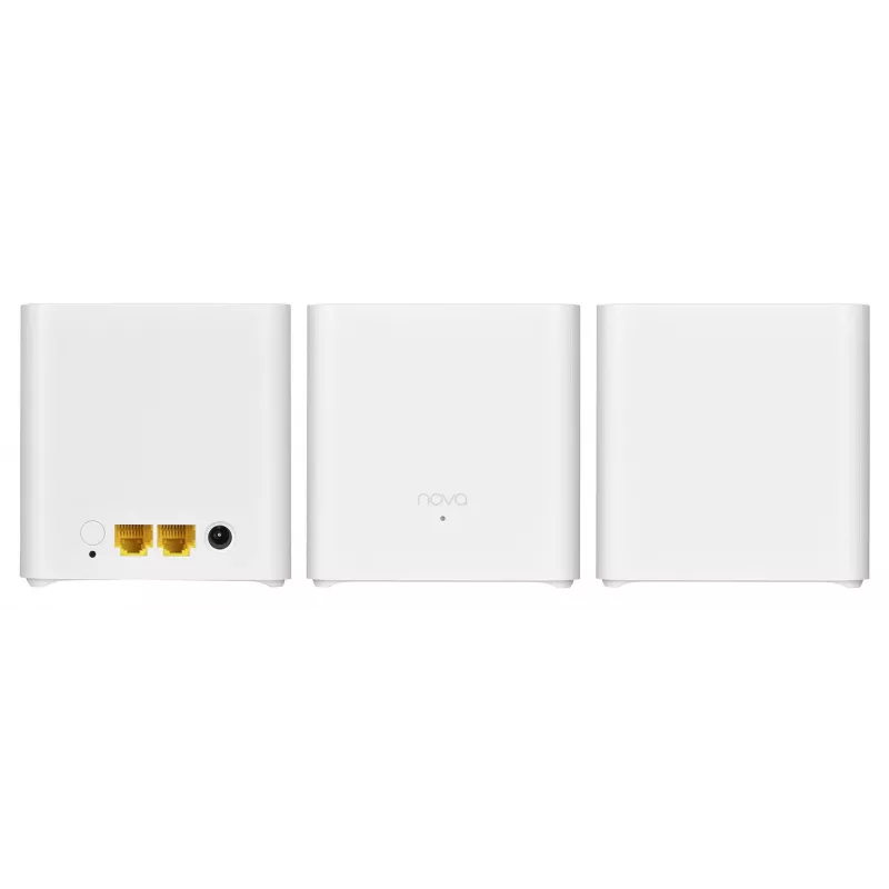 Mesh Wi‑Fi system TENDA EX3-3, 3-pack, Dual-band 2.4/5 GHz, Wi‑Fi 6, up to 1201+300 Mbps, 2 internal antennas, WPA3