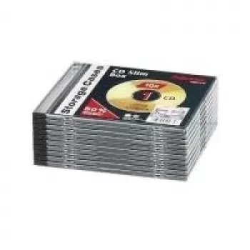 Hama CD Slim Jewel Case, pack 10 1 discs Transparent