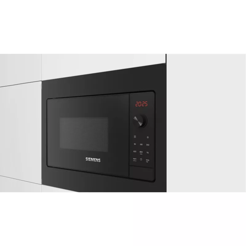 Siemens iQ300 BF523LMB3 microwave Black, Stainless steel Solo microwave Built-in 20 L 800 W