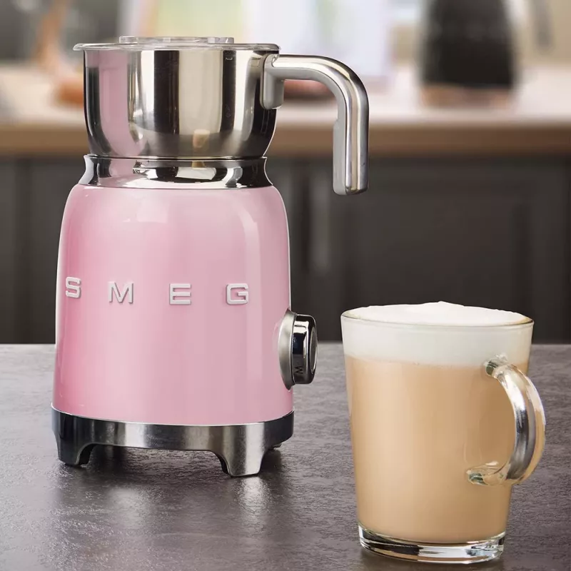 Automatic milk frother Smeg MFF11PKEU Rose Stainless steel 500W