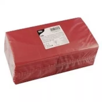 PAPSTAR SERVIETT.25X25CM Red (82898)