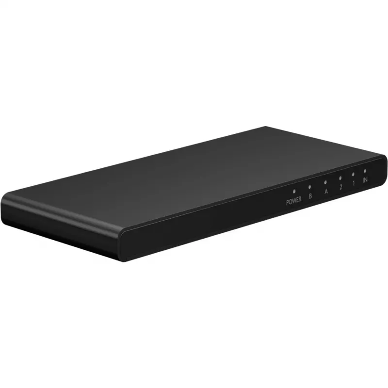 HDMI Splitter 1 to 2 (4K @ 60 Hz) - splits 1x HDMI input signal into 2x HDMI output