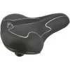 Bike saddle FISCHER Touren-Fahrradsattel Elastomer Black/White with optimal body adaptation