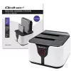 Qoltec 50309 HDD SSD 2.5 3.5 docking station | SATA III | USB 3.0 | Super speed 5Gb/s | with Clonning function