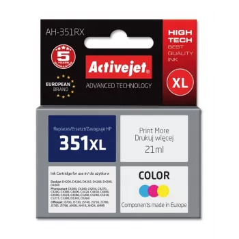 Activejet AH-351RX Ink (replacement for HP 351XL CB338EE; Premium; 21 ml; color)