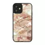 Protective case iKins for Apple iPhone 12 mini — pink marble pattern, slim fit
