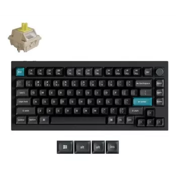 Mechanical keyboard Keychron Q1 Ultra 8K — 75% form, USB + RF Wireless + Bluetooth, RGB LED, Black