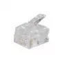 shiverpeaks BASIC-S Modular-Plug RJ11, Unshielded for Round Cable, 6-pin, 4 Kontakte belegt, Gold-Plated (BS72040-R100)