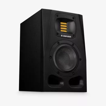 Studio monitors ADAM AUDIO A4V Black, 2-way, 90W RMS, 4 inch woofer, LED display, rack-mountable