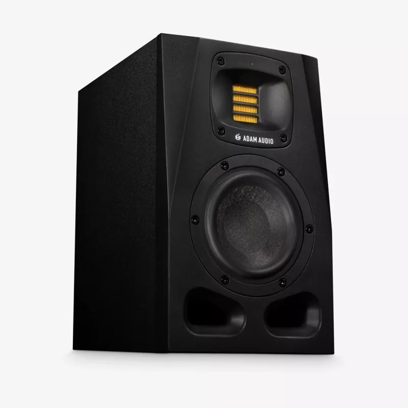 Studio monitors ADAM AUDIO A4V Black, 2-way, 90W RMS, 4 inch woofer, LED display, rack-mountable