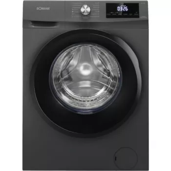 Freestanding Bomann washer-dryer WAT7186 8 kg wash / 5 kg wash+dry, 1400 RPM, Black Titanium