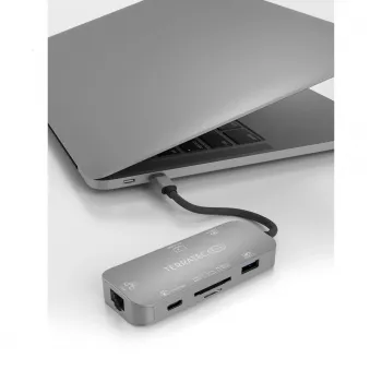 USB Hub Terratec Connect C8 USB 2.0 Type-C Grey