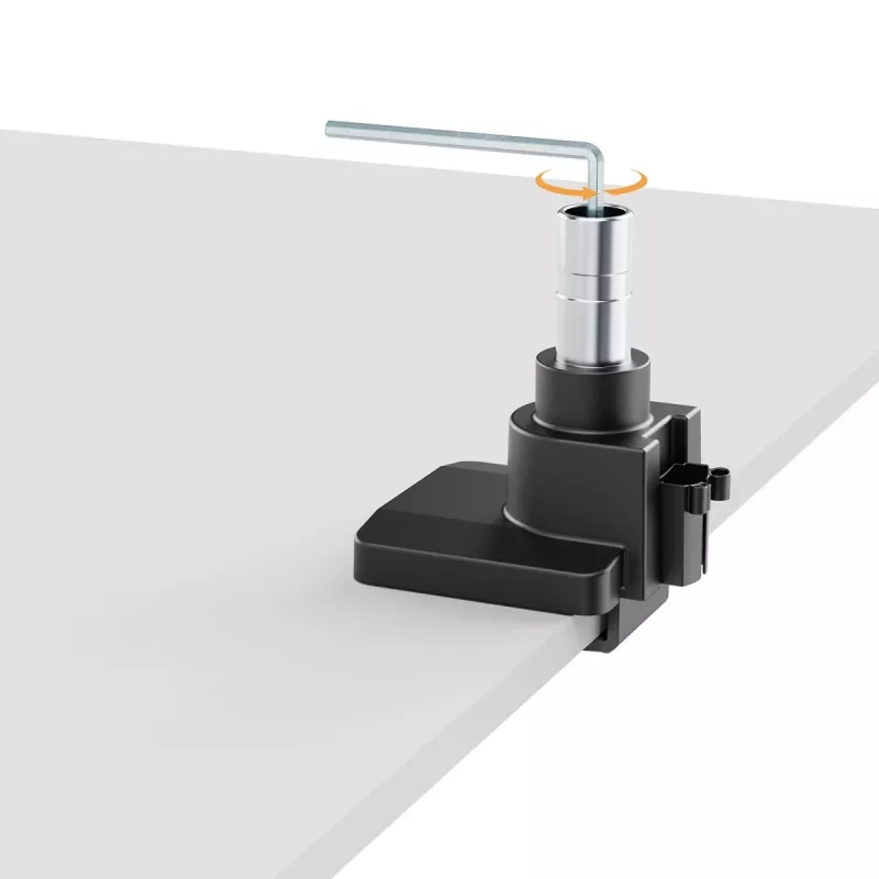 Maclean MC-968 Double Arm Monitor Mount with Gas Spring 17-57 27 kg Heavy Duty Sturdy Full Motion Holder Bracket Max VESA 200x200