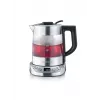Electric kettle SEVERIN 1 L 2200 W glass and stainless steel, 5 temp settings, LED display